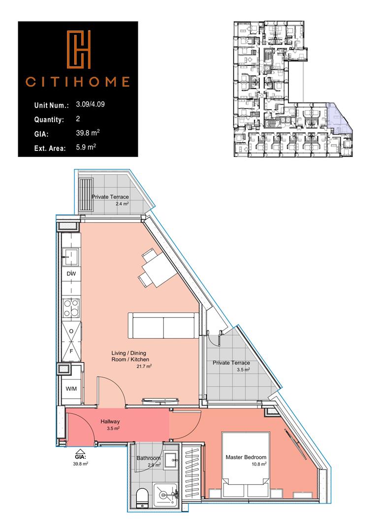 Image of Apartment - 1 Bedrooms - 1 Bathrooms for Rental in Victory Suites-Gibraltar, Image 12